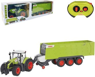 RC Traktor Claas Axion + pvs na vyslaku 2,4GHz na baterie Svtlo