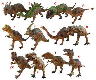 Zvata dinosaui 45-51cm velk plastov Maxi figurky zvtka rzn druhy