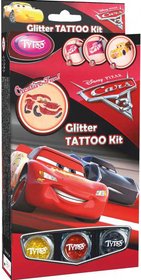 TyToo Dtsk tetovn Cars 3 (Auta) 12 tetovaek pro kluky se tpytkami
