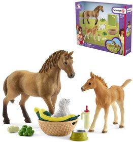 SCHLEICH Quarter k a hb set se ttkem a doplky plast