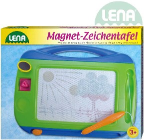 LENA Tabulka magnetick barevn 32x25x3cm set s tukou a 2 raztky