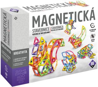 Stavebnice magnetick 89 dlk skldaka v krabici