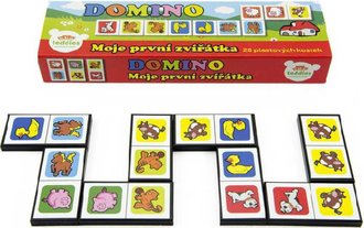 HRA Baby domino obrzkov moje prvn zvtka set 28 kamen plast pro miminko