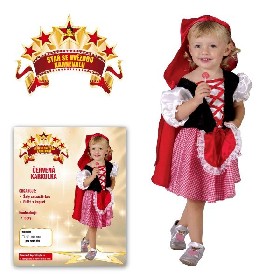 KARNEVAL aty ERVEN KARKULKA 2 vel. XS (92-104 cm) 3-4 let KOSTM