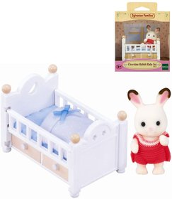 Sylvanian Families baby Chocolate krlk + postlka hern set v krabici