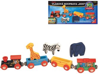 MAXIM DEVO Vlakov souprava set se zvtky ZOO *DEVN HRAKY*