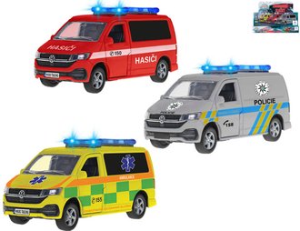 Auto Volkswagen záchranné složky zpětný chod na baterie Světlo Zvuk 3 druhy kov
