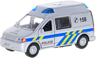 Auto policie dodvka esk design CZ 14cm na baterie Svtlo Zvuk kov