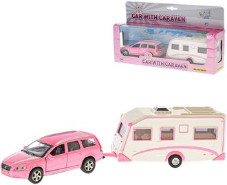 Set auto Volvo V70 + karavan 30cm model kovov zptn chod v krabici