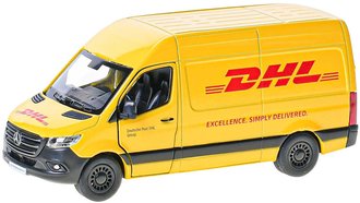 KINSMART Auto model dodvka 1:48 Mercedes-Benz DHL 13cm kov PB