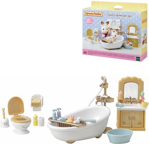 Sylvanian Families koupelna venkovsk nbytek s doplky k hernm sadm