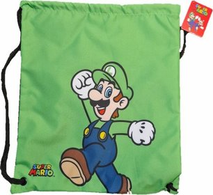 Sportovn vak Super Mario Luigi koln stahovac pytel na zda