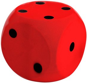 ANDRONI Kostka hrac soft mkk 10cm erven molitanov