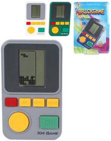 Hra retro digitln konzole Tetris Brick Game padajc kostky na baterie Zvuk