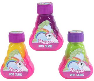 Sliz duhov barevn jednoroec 140g Unicorn 3 barvy