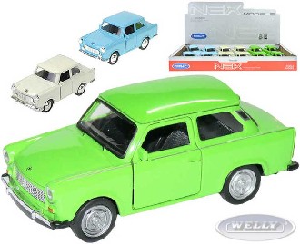 WELLY Auto model 1:36 TRABANT 601 kov PB 11cm 3 barvy