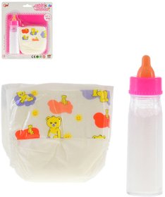 Lahvika kojeneck s mlkem + plna hern set pro panenku miminko