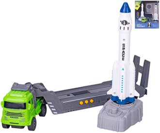 Auto nkladn na setrvank + vesmrn vystelovac raketa na baterie Zvuk