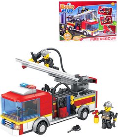 Stavebnice BuildMeUP Auto hasii 196 dlk + 2 figurky plast