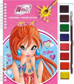 AKIM Omalovnky set s barvami a ttcem WinX Club 2