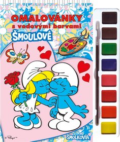 AKIM Omalovnky moulov omalovnky s vodovmi barvami a ttcem