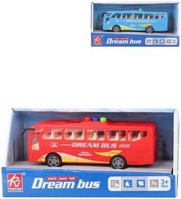 Autobus Dream Bus 17cm na baterie Svtlo Zvuk 2 barvy v krabici