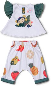 ZAPF BABY BORN Triko s opikou + kalhoty obleen pro panenku miminko 43cm