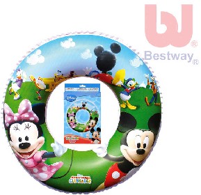 BESTWAY Nafukovac dtsk plavac kruh Minnie a Mickey Mouse 56cm do vody