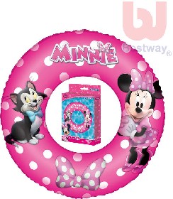 BESTWAY Kruh dtsk 56cm nafukovac plavac kolo Minnie do vody
