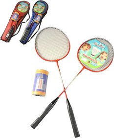 Badmintonov set plka 63cm 2ks + mek ve vaku 2 barvy