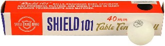 Mky na stoln tenis ping pong Shield 101 bl 4cm set 6ks krabika