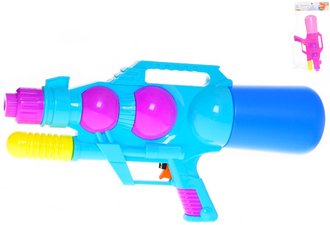 Pistole vodn 42cm se zsobnkem na vodu s pumpou 2 barvy plast