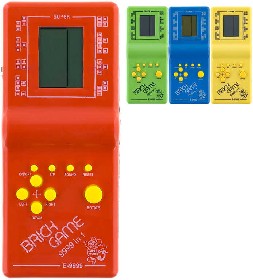 Retro hra postehov elektronick konzole Kvadrix na baterie Tetris 4 barvy