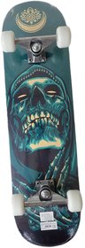 ACRA Skateboard zvodn s protismykem zelen 78x20cm s grafikou S3-ZE