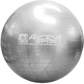 ACRA M gymnastick stbrn 65cm fitness balon rehabilitan do 130kg