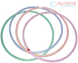 ACRA Obru gymnastick hula hoop 60cm dtsk fitness kruh 4 barvy