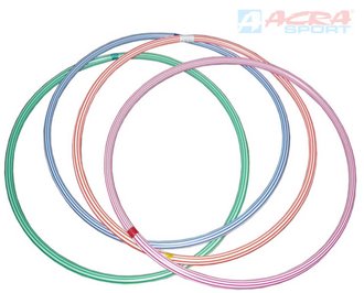 ACRA Obru gymnastick hula hoop 70cm dtsk fitness kruh 4 barvy