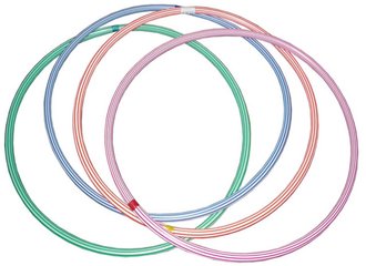 ACRA Obru gymnastick hula hoop 80cm dtsk fitness kruh 4 barvy