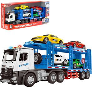 Auto odtahov sluba set odtahovka se 4 vozidly na baterie Svtlo Zvuk
