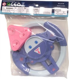 Volant dětský zvukový 19cm modro-bílý s přísavkou na baterie Zvuk