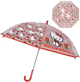 Detnk dtsk Hello Kitty erven prhledn 68x85cm automatick