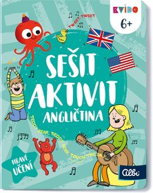 ALBI Sešit aktivit angličtina 6+ Kvído interaktivní úkoly pro děti