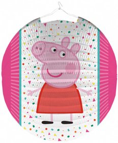 Lampion kulat prastko Peepa Pig 25cm na svku karton