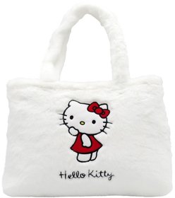 EP Line Taka bl koika Hello Kitty plyov velk 40x27cm na zip