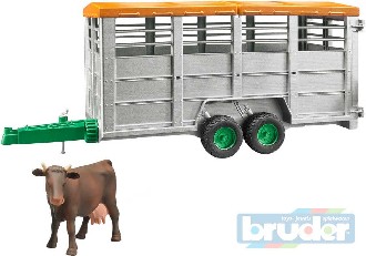 BRUDER 02227 (2227) Auto pepravnk na zvata set s figurkou krva model 1:16 plast