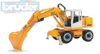 BRUDER 02426 (2426) Bagr LIEBHERR oton kabina plast 1:16