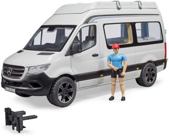 BRUDER 02672 Auto Mercedes-Benz Sprinter obytn s idiem a doplky