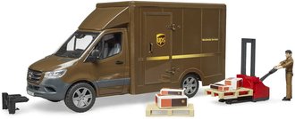 BRUDER 02678 Auto Mercedes Benz Sprinter logistick set s figurkou a doplky