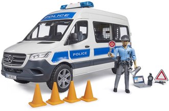 BRUDER 02683 Auto MB Sprinter dodvka Policie model 1:16 na baterie Svtlo Zvuk