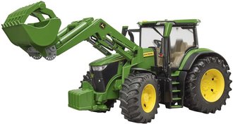 BRUDER 03151 Traktor John Deere 7R 350 s elnm nakladaem